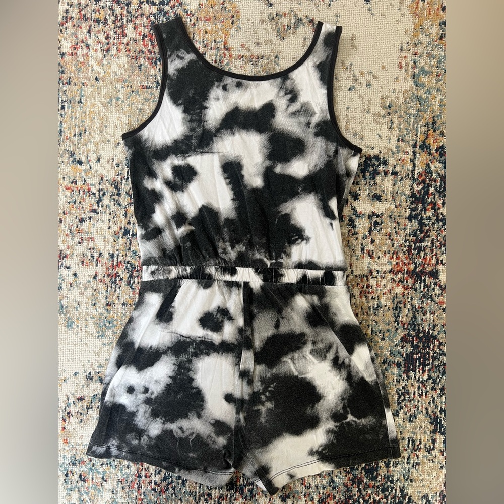 Jordan Black and White Tie-Dye Jumpsuit - Picture 6 of 7